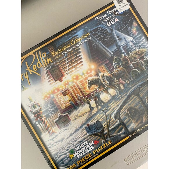 White Mountain WINTER WONDERLAND 1000 piece puzzle Terry Redlin-New/Sealed - Picture 1 of 6